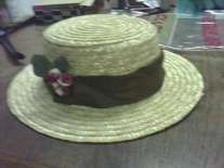 embellished straw hat